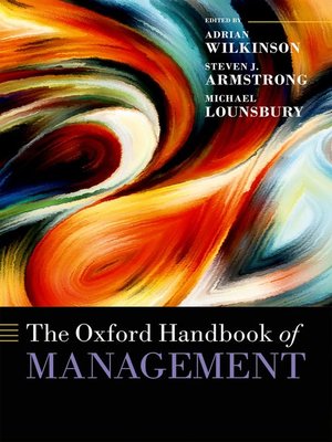 cover image of The Oxford Handbook of Management
